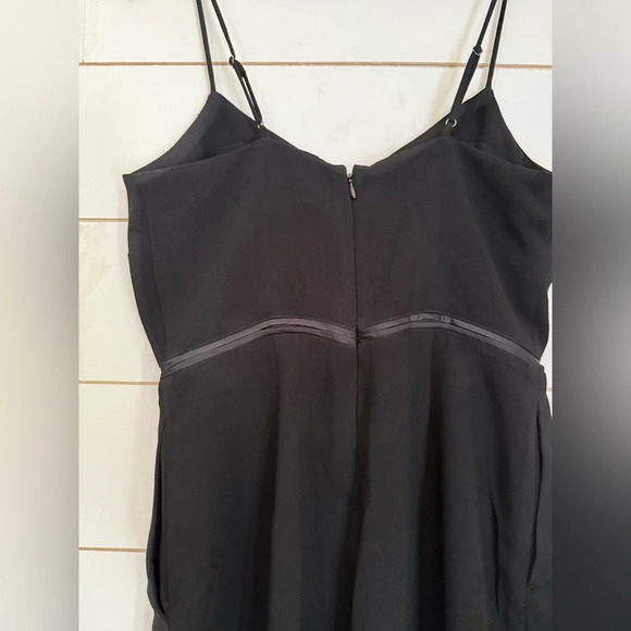 Anthropologie Maeve Magdalena Black V-Neck Jumpsuit size 4 - Picture 7 of 8
